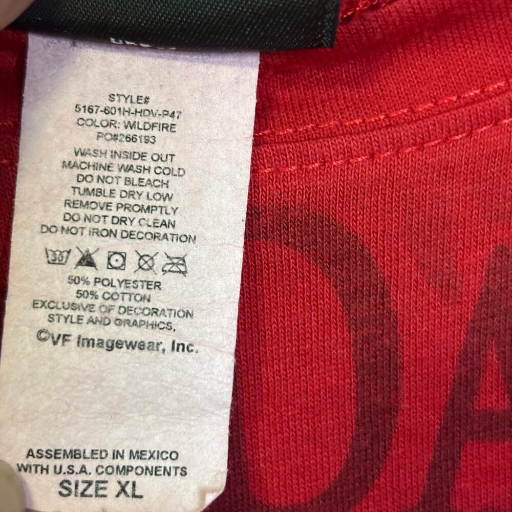 Harley-Davidson Y2K Red long sleeve bedazzled shirt XL Duluth Minnesota - Picture 4 of 4